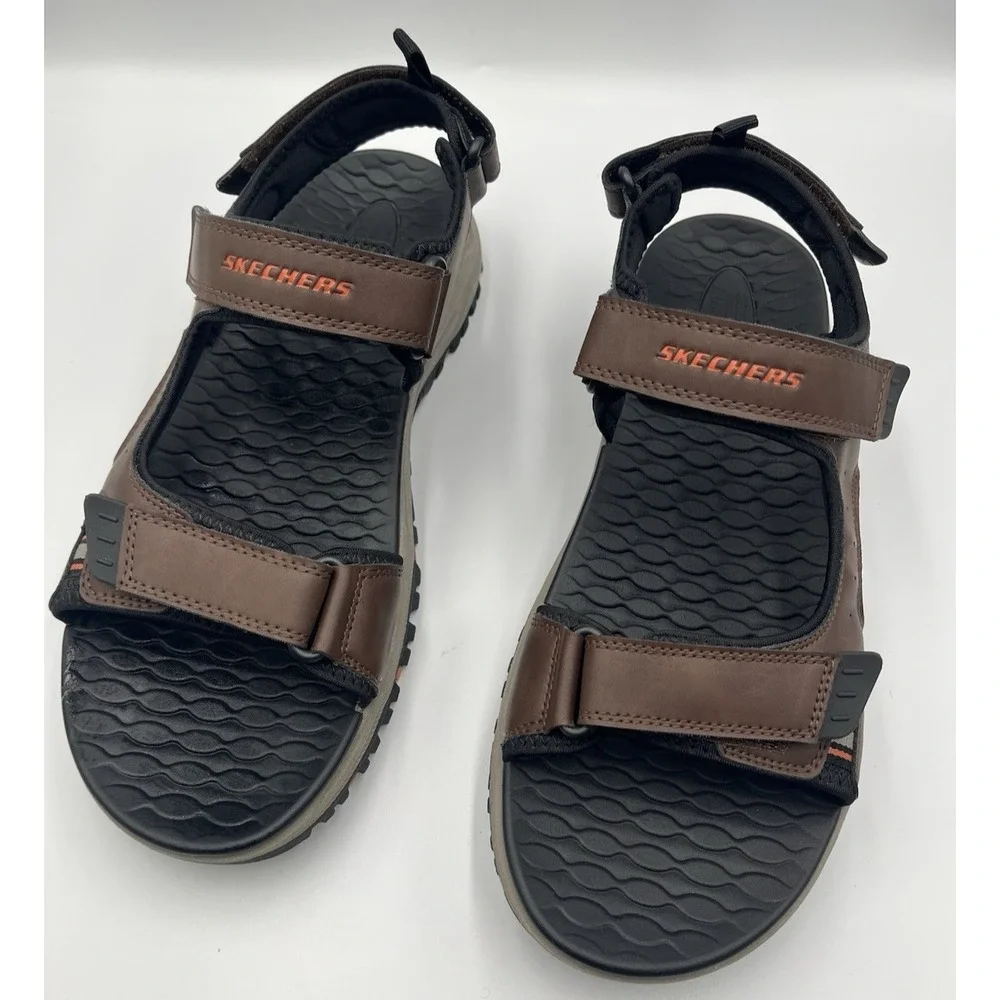 Skechers 205139 BRBK Prewitt Sandals Mens 13‎ Brown Trail Hiking Comfort